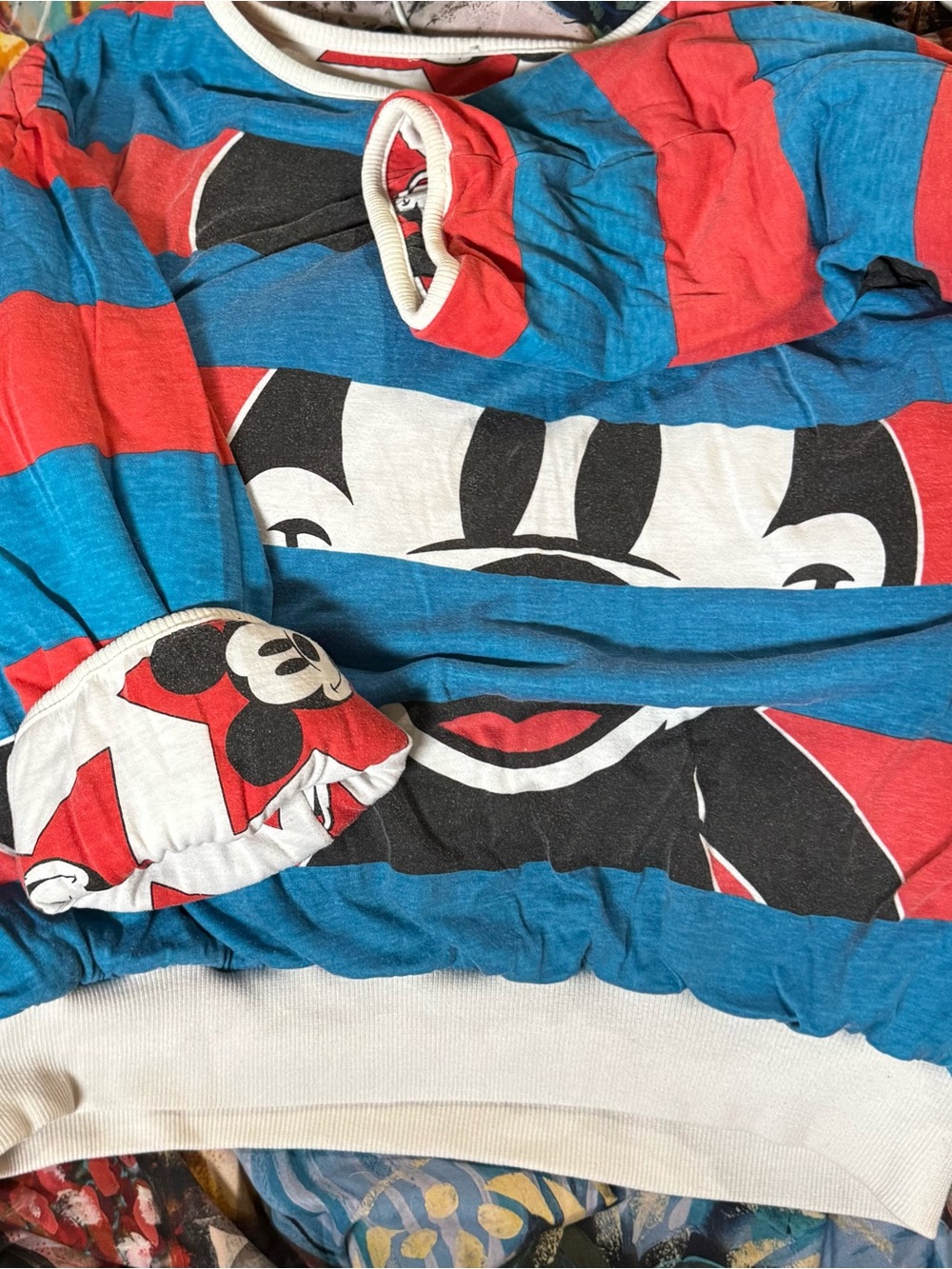Mickey Mouse vintage puffy reversible crew neck